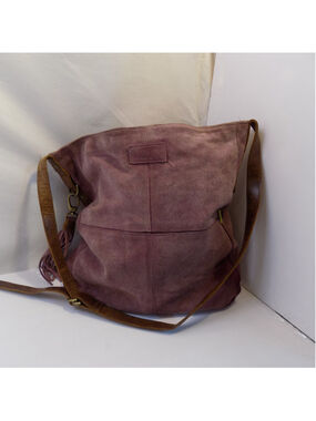 Women's JOYN Suede Hobo Bag One Size Purple Brown
